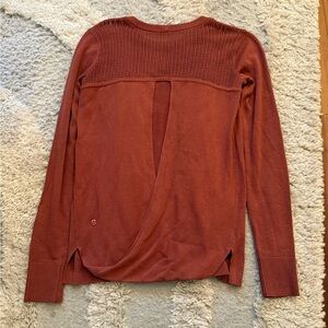 lululemon athletica Rust Crew Neck Sweater